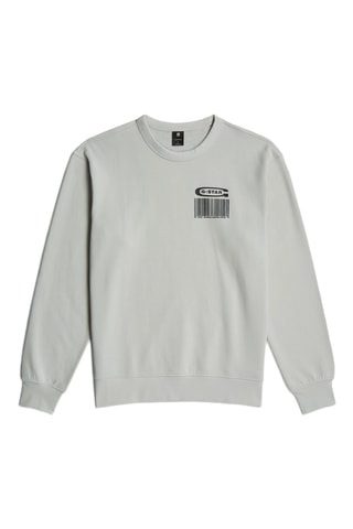 Camisola em algodão biológico Composição Back Graphic - Cinzento