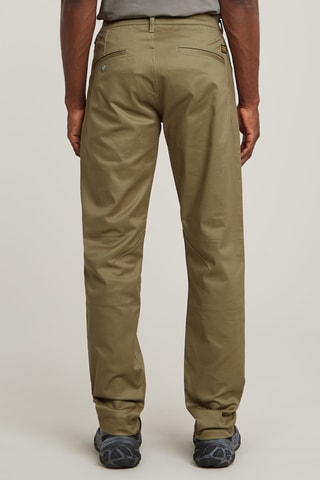 Calças chino em algodão biológico Morry - Verde