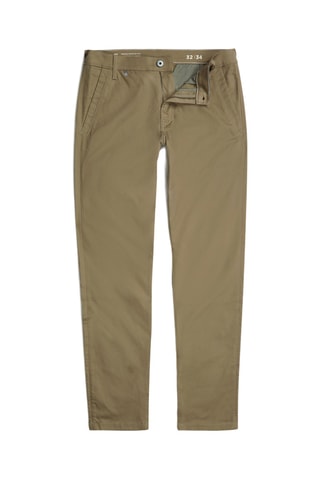 Calças chino em algodão biológico Morry - Verde