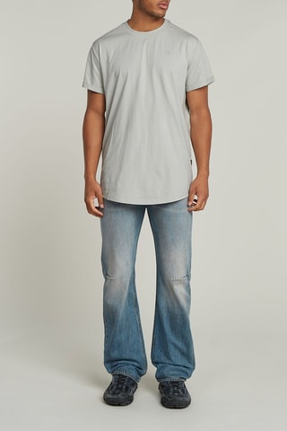 T-shirt relaxed em algodão biológico Lash - Cinzento-claro