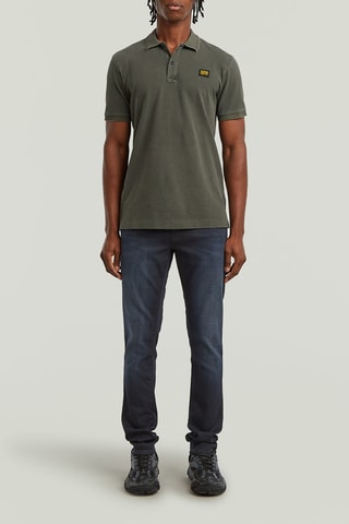 Polo slim em algodão biológico Dunda - Caqui