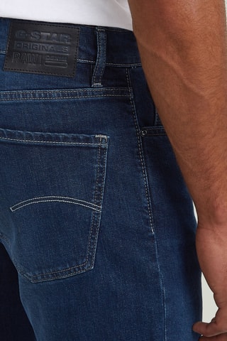 Calças de ganga straight de cintura alta Mosa Azul-marinho