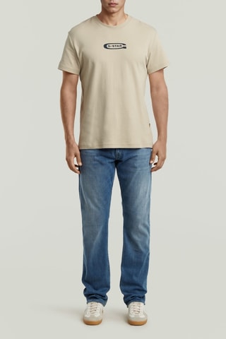 Calças de ganga straight de cintura alta Mosa Azul-cobalto