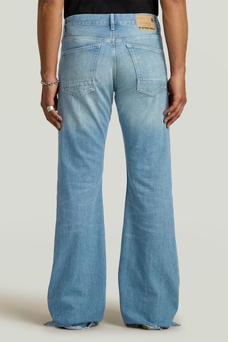 Calças de ganga bootcut de cintura alta Triple A - Azul-celeste