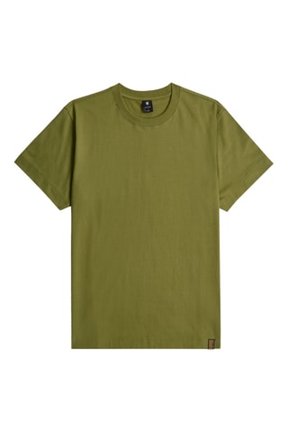 T-shirt loose em algodão biológico Essential - Verde-azeitona