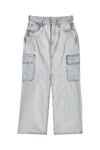 Saia direita de ganga Viktoria - Azul-celeste