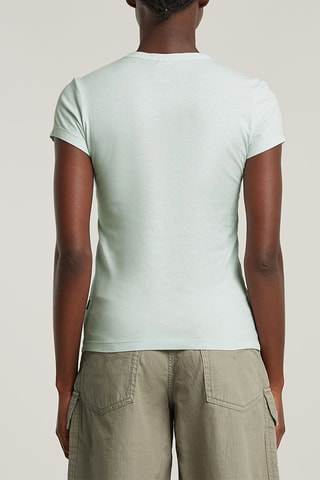 Top em algodão biológico Eyben - Azul-celeste