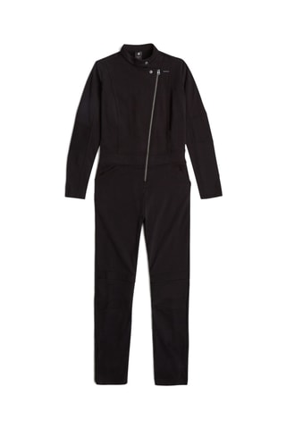 Macacão em algodão biológico Biker - Preto