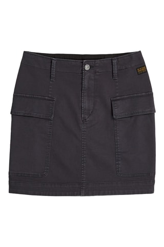 Minissaia em algodão biológico Cargo - Antracite