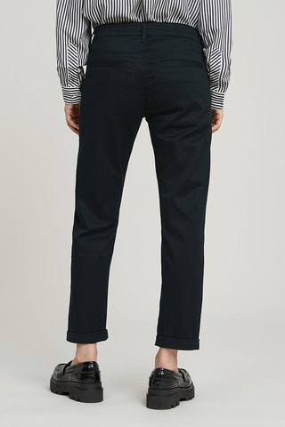 Calças de ganga boyfriend em algodão biológico cintura alta Kate - Azul-noite