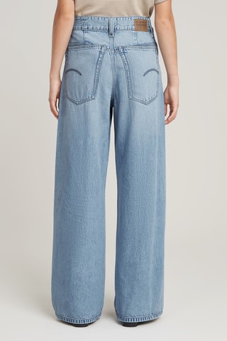 Calças de ganga de cintura alta Skater - Azul-celeste