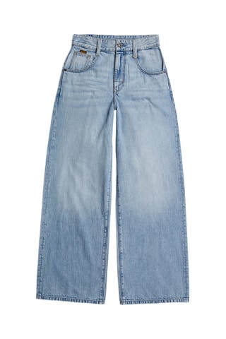 Calças de ganga de cintura alta Skater - Azul-celeste