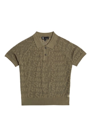 Polo regular Pointelle - Verde