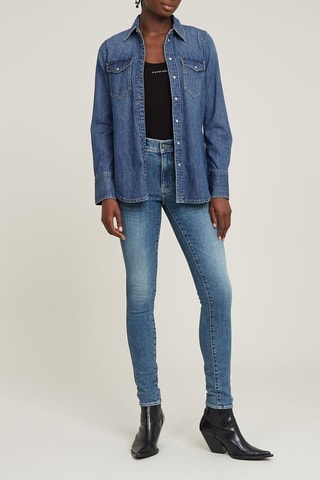 Camisola de alças em algodão biológico - Preto