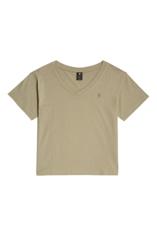 Top em algodão biológico Open V - Caqui