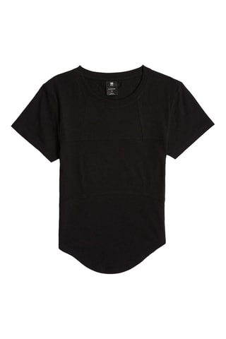 Top em algodão biológico Corset - Preto