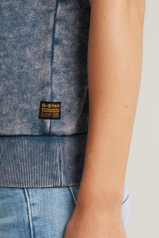 Top em algodão biológico Washed - Azul-marinho mesclado