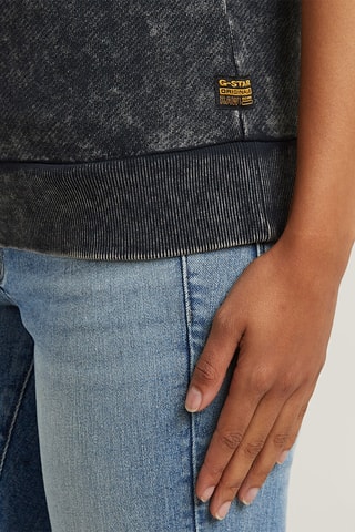 Top em algodão biológico Washed - Azul-petróleo mesclado