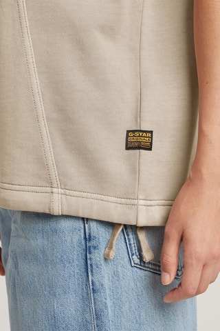 Sweat emalgodão biológico Seam Detail - Bege