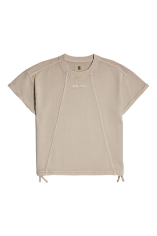 Sweat emalgodão biológico Seam Detail - Bege