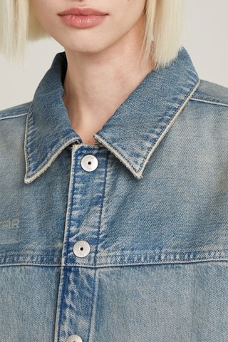 Casaco de ganga Long Drifter - Azul