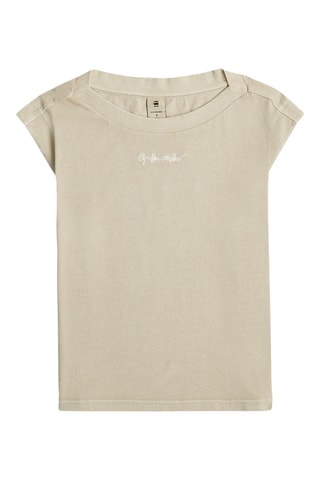 Top em algodão biológico Mini G-Script - Cru