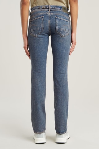 Calças de ganga slim Midge Straight - Azul