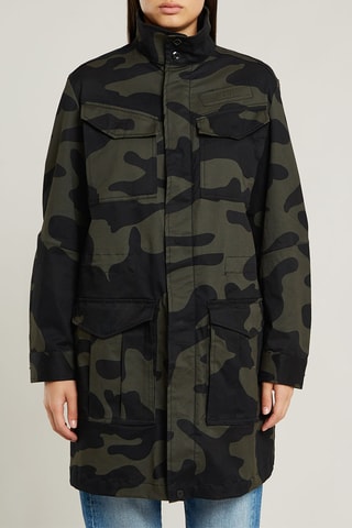 Sobrecamisa straight Rovic - Caqui e antracite