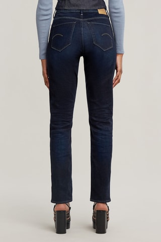 Calças de ganga skinny cintura subida Shape - Azul-escuro