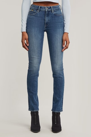 Calças de ganga skinny cintura subida Shape - Azul-marinho