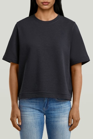 Sweat Boxy - Azul-marinho