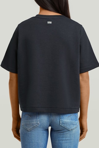 Sweat Boxy - Azul-marinho