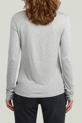 T-shirt regular - Cinzento mesclado