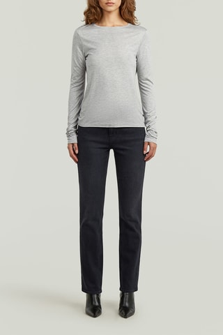 T-shirt regular - Cinzento mesclado