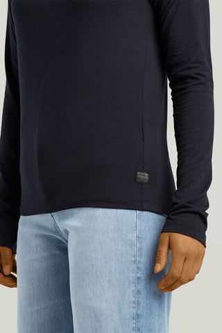 T-shirt regular Mock - Azul-noite