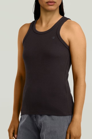 Camisola de alças - Preto