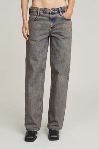 Calças de ganga loose - Azul-marinho