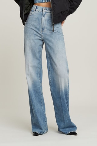 Calças de ganga loose de cintura alta Deck 2.0 - Azul-celeste