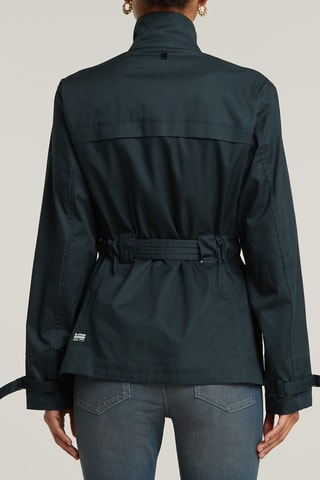 Casaco com capuz Chisel belted - Preto