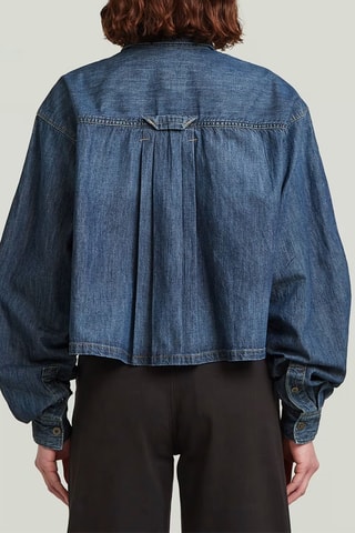 Camisa relaxada em ganga Staq - Azul