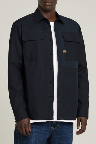 Camisa regular CPO Utility - Azul-escuro