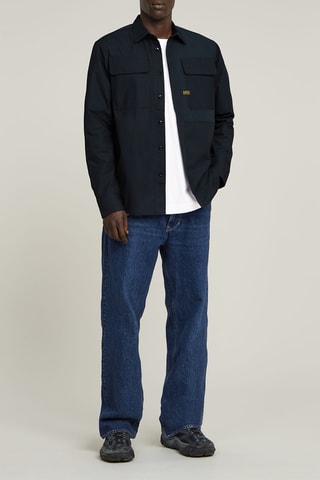 Camisa regular CPO Utility - Azul-escuro