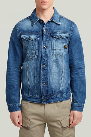 Casaco slim de ganga Essential TD Arc 3D - Azul-escuro