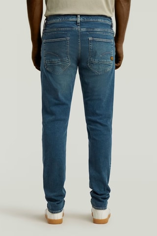 Calças de ganga slim D-Staq - Azul