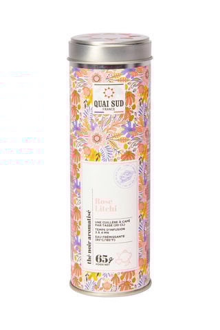 Thé noir rose et litchi - 65 g