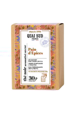 Té negro aromatizado con sabor a pan de especias - 15 bolsas