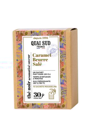 Té negro aromatizado con caramelo salado - 15 bolsas