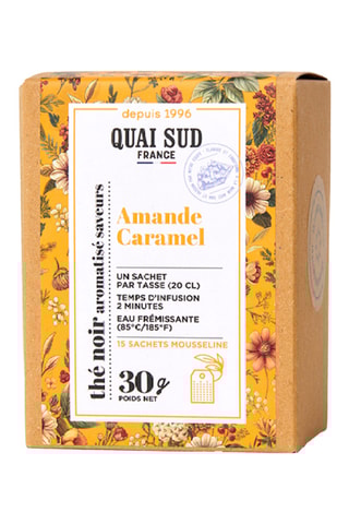 Thé Noir aromatisé saveurs Amande Caramel - 15 sachets