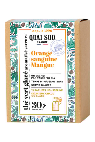 Thé Vert glacé Orange Sanguine-Mangue - 15 sachets
