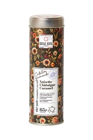 Thé Noir aromatisé saveurs Noisette Châtaigne Caramel - 65 g